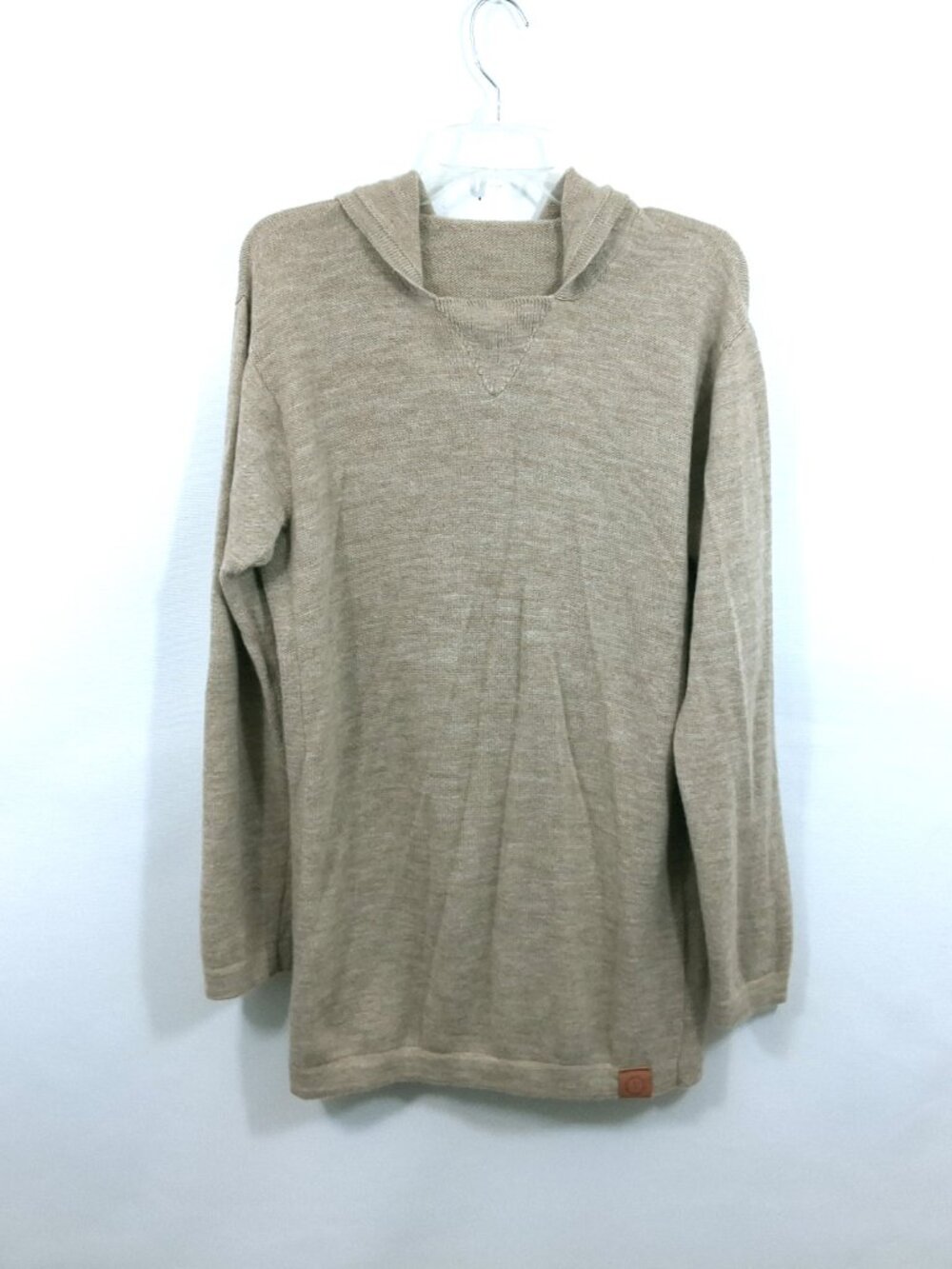PAKA The Hoodie Alpaca Sweater Tan Unisex Women Men L - Picture 2 of 11